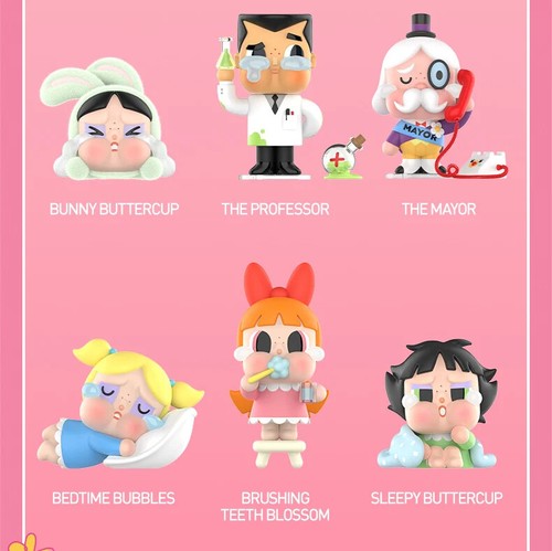 Original Popmart CryBaby x Power Puff Girls Vinyl Plush Toy Hot Trend 2024 Gift - Picture 5 of 27