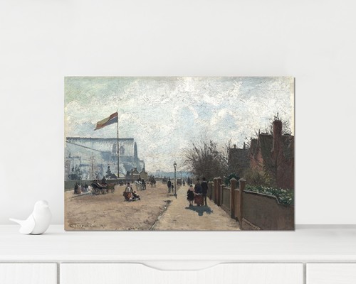 The Crystal Palace, London,by Camille Pissarro, mounted canvas ready to hang - Picture 8 of 9