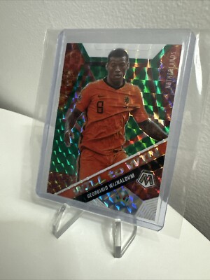 2021 Panini Mosaic UEFA Euro 2020 Will to Win Green Prizm Georginio Wijnaldum
