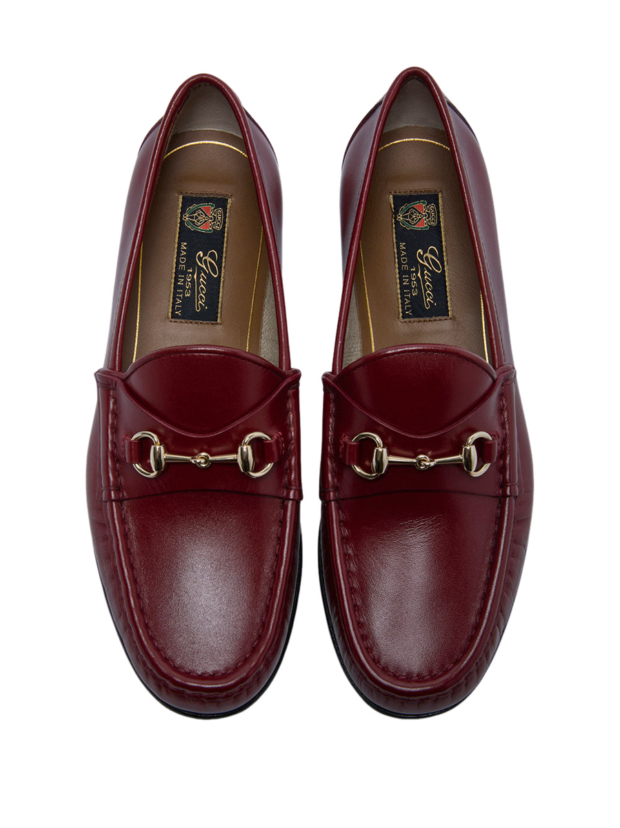 靴 Vintage Gucci horsebit flat loafers red GUCCI Horsebit 1953 $1050 Women's Rosso Ancora Red Loafers New