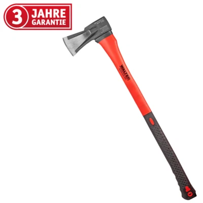 Ascia da spacco WALTER Professional 2000 g, ascia da spacco, acciaio al carbonio, ascia incl. protezione per il trasporto