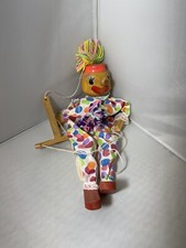 Vintage Handmade Marionette Puppet 15" Tall
