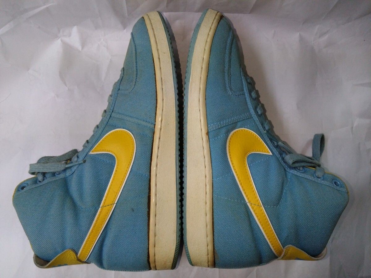 80s NIKE　VANDAL　オリジナル　販促品 Nike Vandal US12 Light Blue x Yellow 80's Original Vintage