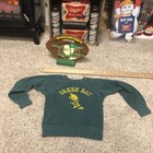 1960’s Green Bay Packers Champions Football Sign Plaque + Bart Starr Sweatshirt