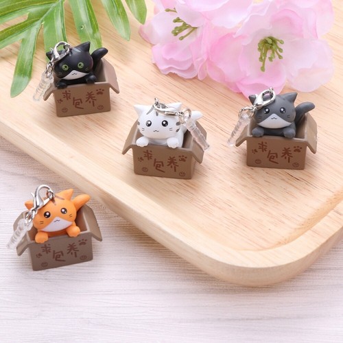 Cat Hanging Dust Plug Phone Charm Charger Port Protector - 第 5/12 張圖片