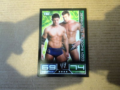 Karte - Topps Slam Attax Catch 2008 - Tac Team - Cody Rhodes & Ted Dibiase