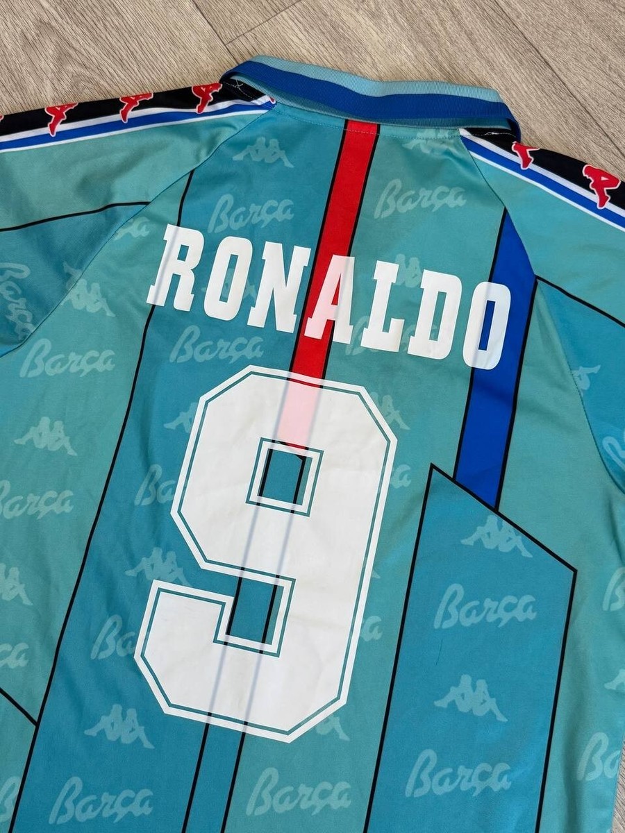 Retro Kappa Barcelona 1996/97 Ronaldo #9 Soccer jersey | eBay