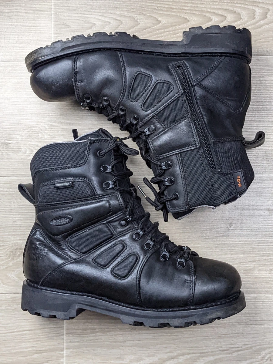 Harley Davidson 98304 Mens US 9 Eu42 Wide Black Motorcycle Boots Gore Tex Fxrg