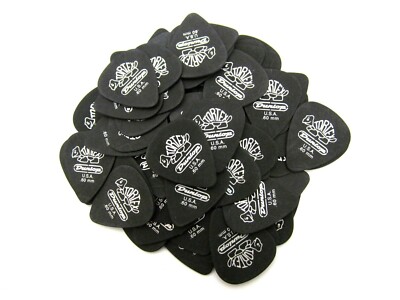 Dunlop Guitar Picks Tortex Pitch Black 72 Pack Standard .60mm 488R.60