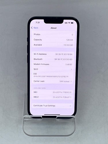 Apple iPhone 14 - 128 GB - Midnight (T-Mobile) ONLY - Zdjęcie 3 z 11