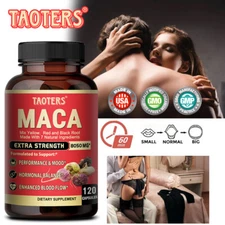 Maca Capsules - Enhances Performance & Energy, Balance Mood & Hormonal 3 pack