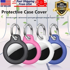 For Apple Airtag Case Cover Keychain Ring Protective Plastic Shell For Air Tags