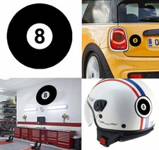 Palla Da Biliardo N° 8, Adesivo In Vinile