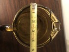 Vintage Amber Glass Pitcher With Ice Lip Excellent Condition — photo 6