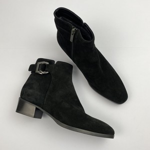 aquatalia black suede booties