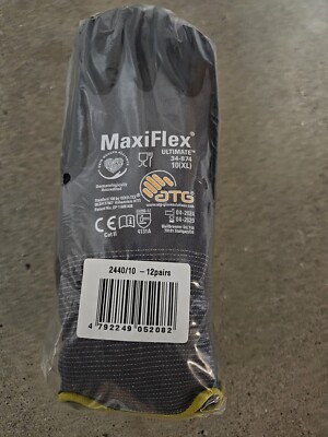  ATG MaxiFlex 34-874 Ultimate 12 PAAR Garten-Montage-Arbeitshandschuhe Gr: 10/XL