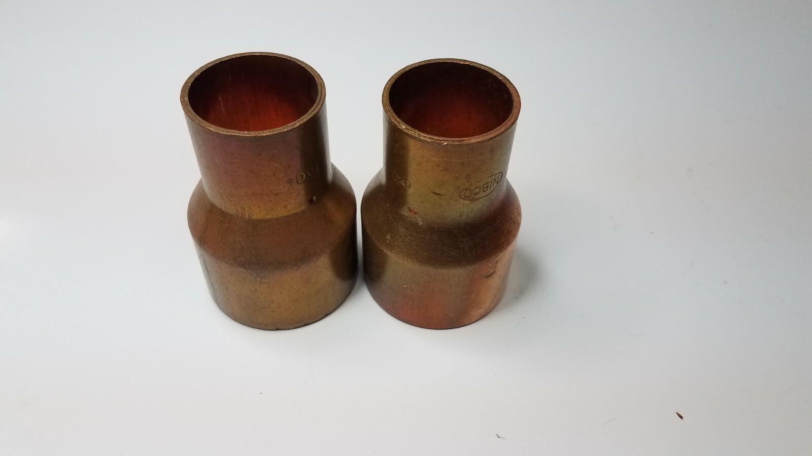 NIBCO 600R 11/2X1 COPPER REDUCING COUPLING 1-1/2" x 1" LOT OF 2 NNB