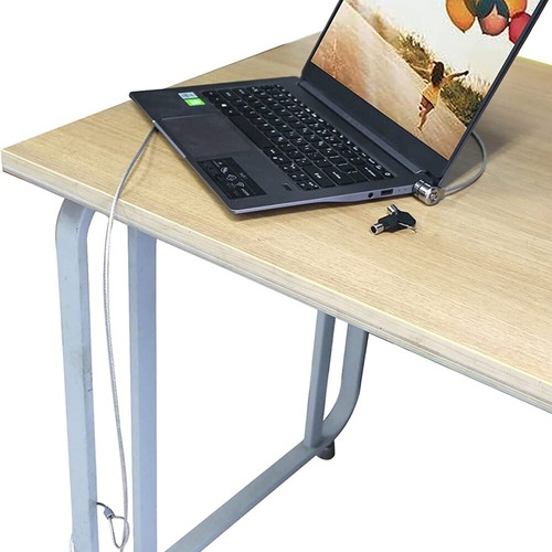 2 Sets Laptop-Schloss Büro Laptop-Sicherheitsschloss Kabelschloss - Afbeelding 2 van 12
