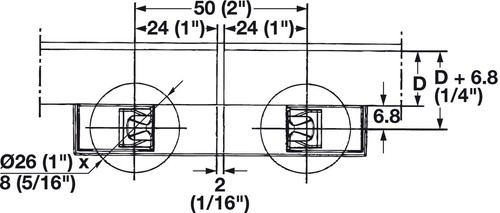 Salice Möbelschnapper Druck-Schnäpper Duomatic Push Türschnapper + Gegenstück - Bild 10 von 15
