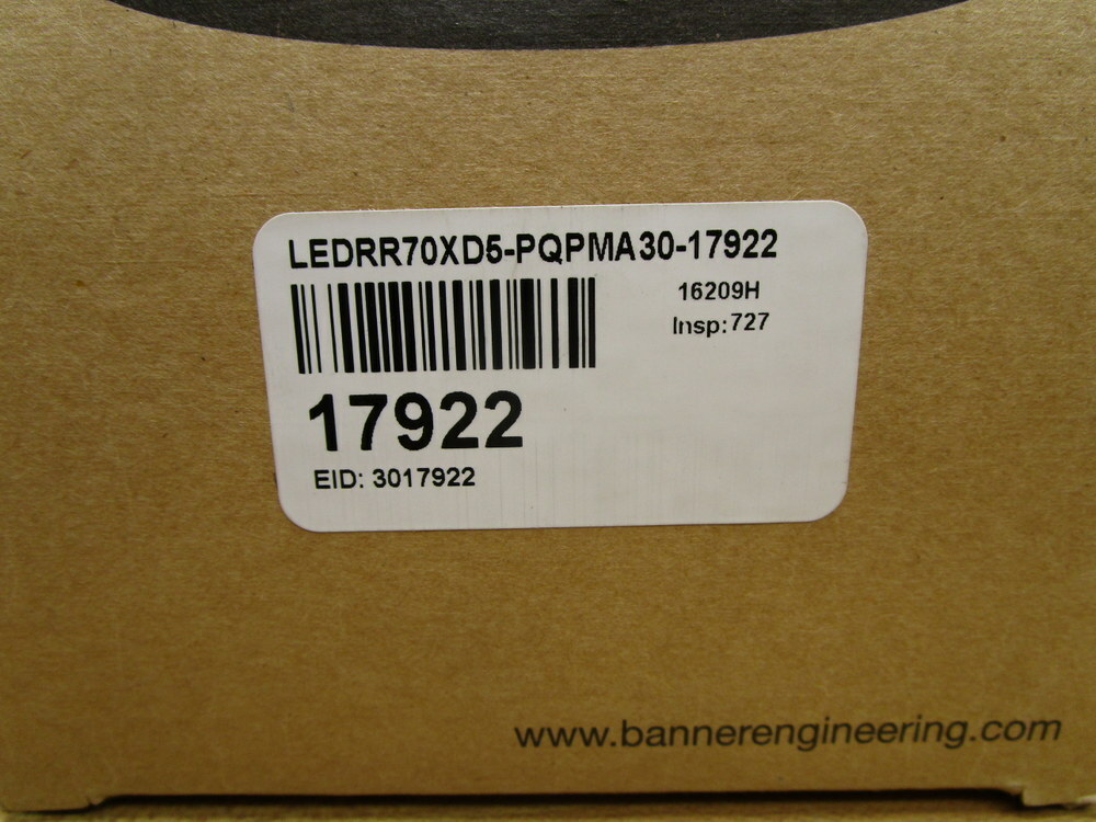 Banner LEDRR70XD5-PQPMA30-17922 Ring Light 17922 | eBay