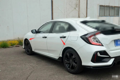 For Civi TYPE R 2016-2020 Outer Wheel Eyebrow Arch Decor Fender Primer - Picture 5 of 5