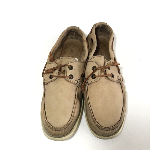 Aldo Boat Shoes Beige Tan Mens Size 9 