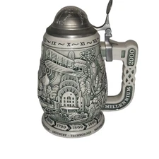 Avon Millennium 1000 Years Of History Collector's Stein All Over Design