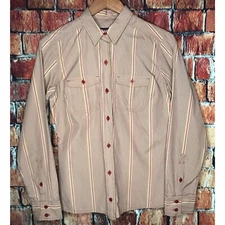 Patagonia Women’s La Reina Striped Long Sleeve Button Front Shirt Size 6