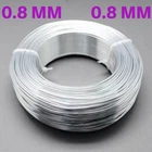 0.8mm Aluminium Craft Florist Wire Jewellery Modelling Bendy Silver 10m lengths