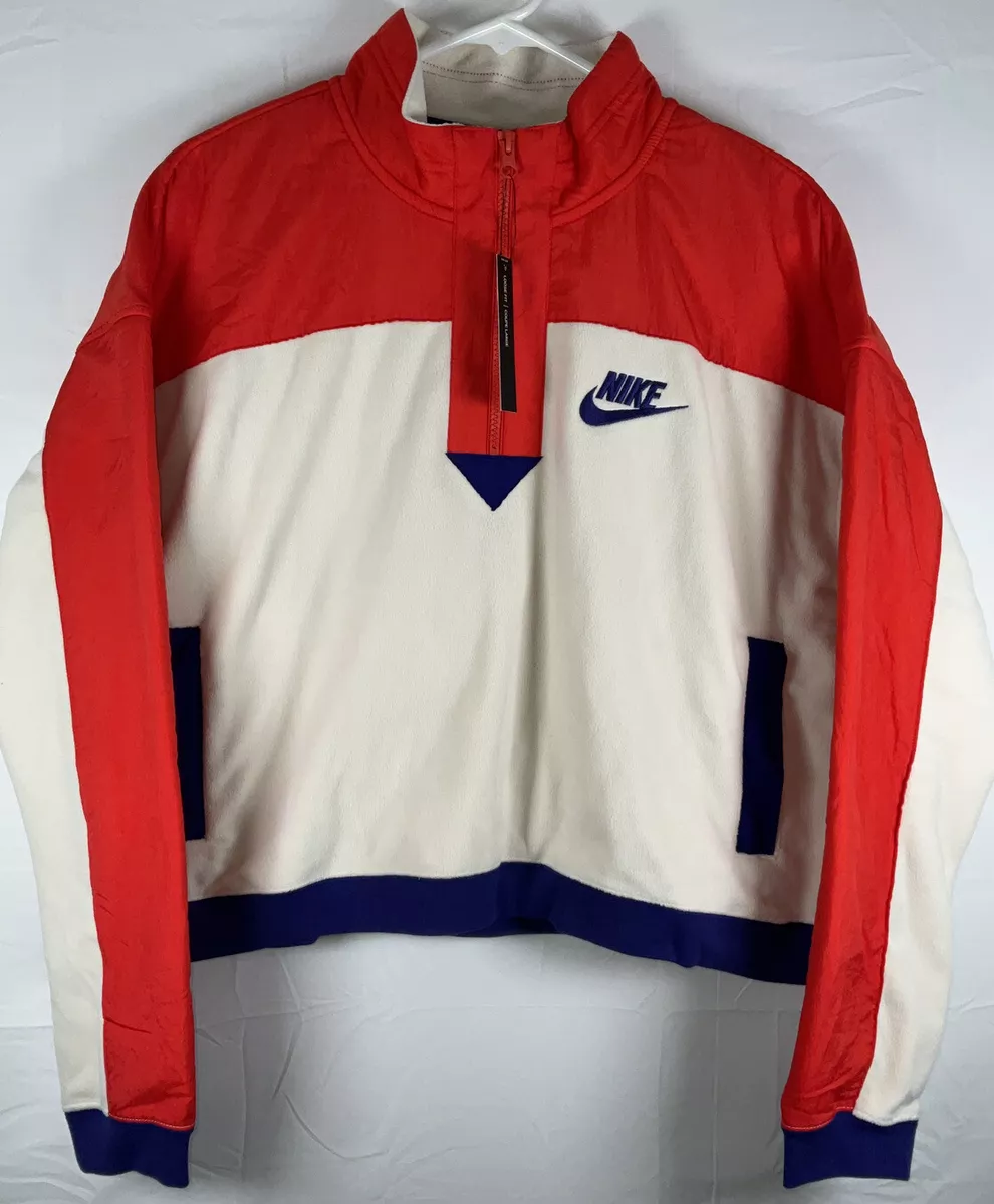 Half zip pullover women's nike sale