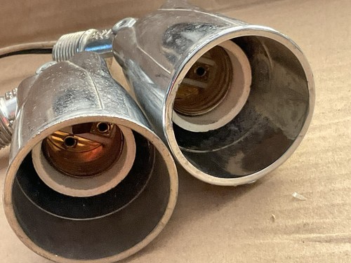 2 Vintage Bell Outdoor 426L Wet Location Spotlight Lamp Light Bulb 330-C Chrome - Picture 7 of 7