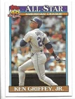 KEN GRIFFEY JR. 1991 TOPPS ALL STAR CARD MINT CONDITION