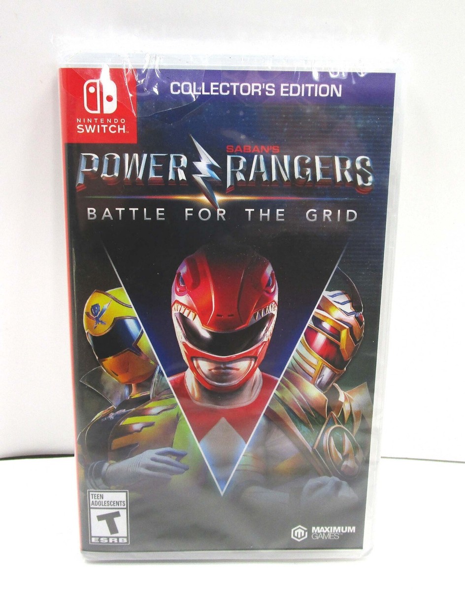 POWER RANGERS BATTLE FOR THE GRID Nintendo Switch Game NEW Damaged