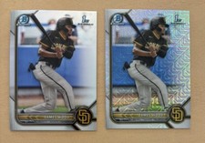 James Wood 2022 Bowman Chrome Baseball 1st Mojo Refractor & Base Nationals (2)