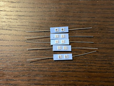 5 New Red Axial LED Wired 8V Lamps Vu Meter Light Bulbs Qty Avail