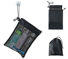 Shower Bag Tote, Mesh Caddy Toiletry Organizer 12  L x 9  W, Compact and