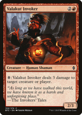 Valakut Invoker [Battle for Zendikar] Magic MTG