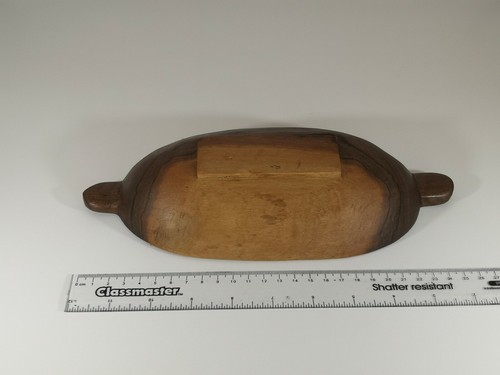 Beautifully Hand Carved Oval Bowl, Medium Size, Olive Wood From Kenya - Picture 4 of 12