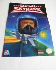 Captain Skyhawk Original Poster NES NINTENDO