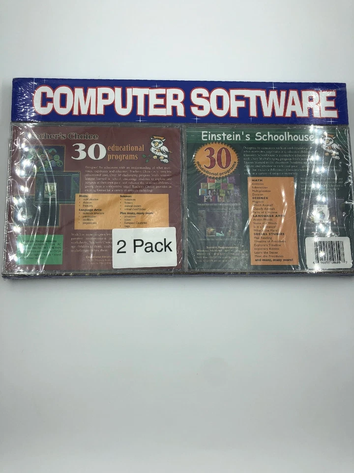 Einstein's Schoolhouse 30 Educational Programs Grades K-2 CD-ROM WIN Teachers - Image 4 of 4