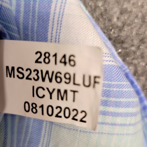 Peter Millar Button Down Tartan Plaid Long Sleeve Shirt Mens L Summer Casual - Picture 9 of 12