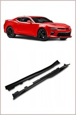 SEITENSCHWELLER FÜR CHEVROLET CAMARO 2016 - 2023 ZL1 STIL SCHWARZ GLÄNZEND / TÜV