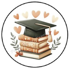 GRADUATION CAP BOOKS ENVELOPE SEALS LABELS STICKERS PARTY FAVORS
