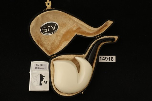 srv Premium - Freehand - Block Meerschaum Pipe with fitted case 14918 - Picture 4 of 12
