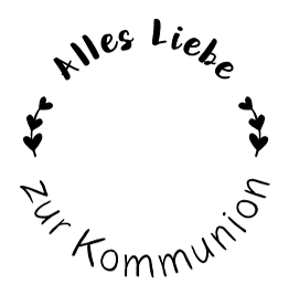 Details Zu Dini Design Gummistempel 742 Alles Liebe Zur Kommunion Kreis Gruß Herz Glaube