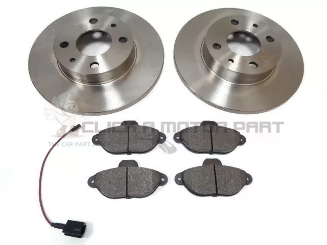 FIAT 500 1.2 SPORT POP LOUNGE 07 15 FRONT 2 BRAKE DISCS PADS