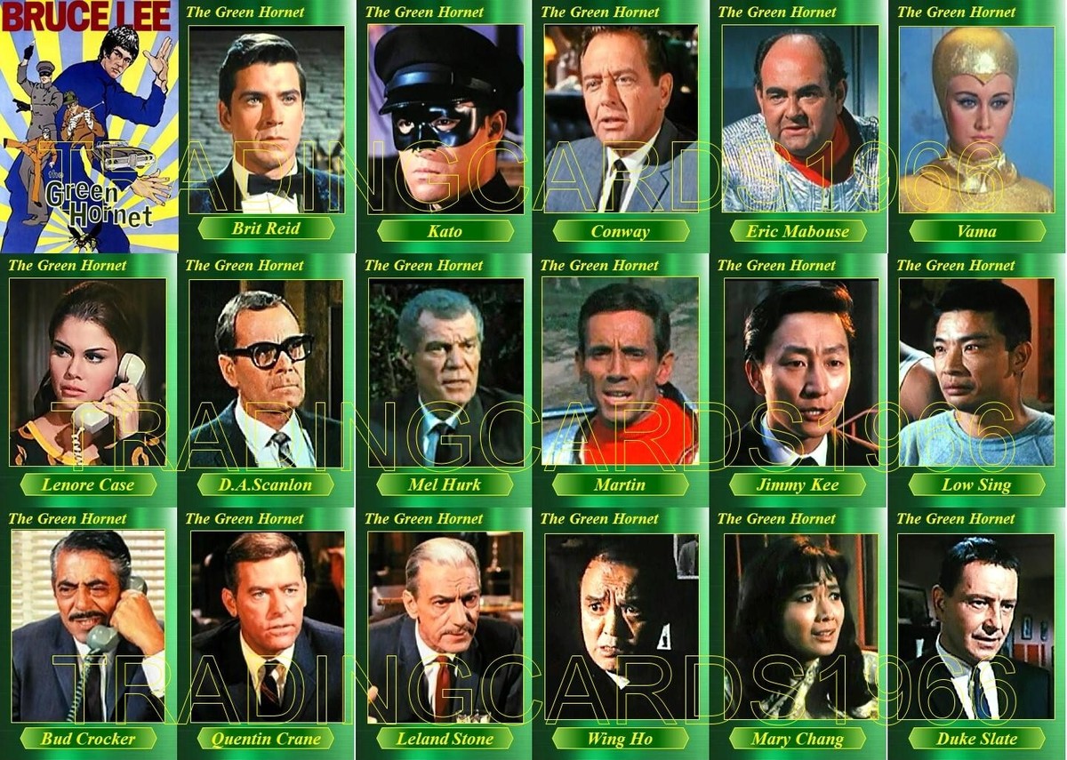 The Green Hornet (1974) Movie Trading Cards Van Williams Superhero