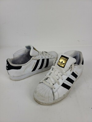 Sz ADIDAS Superstar Original Men's shoes C77124 Black and