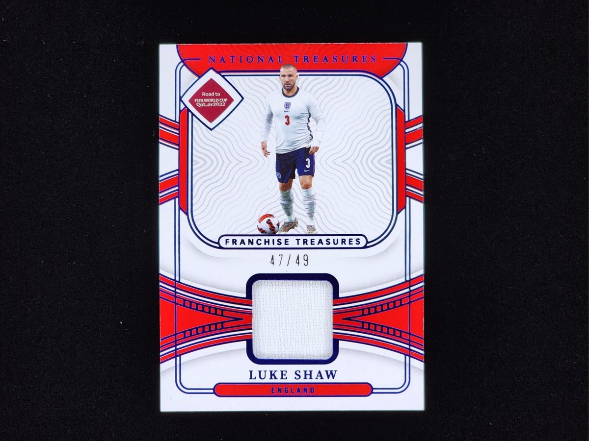るーくしょー Luke Shaw 2022 Panini National Treasures Road To World Cup PATCH
