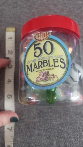Pre-owned House of Marbles 50 of the world's best marbles jar - Picture 5 of 5